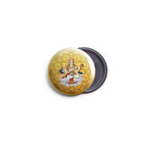 AVI 58mm Badge Yellow Goddess Saraswati Hindu God Regular Size R8002365
