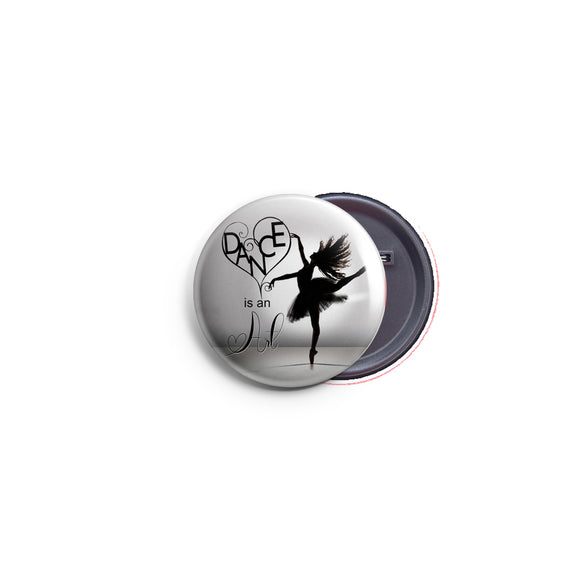 AVI 58mm Fridge Magnet Grey Dance is an art for dancer quote Regular Size MR8002374