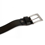 AVI Mens Classic Handcrafted Black shaded Leather Belt