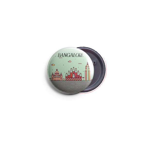 AVI 58mm Regular Size Fridge Magnet Light Blue Bangalore Karnataka design MR8002428