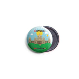 AVI 58mm Regular Size Badge Multicolor Vidhana Soudha Bengaluru Bangalore Kannada and English Karnataka design R8002431