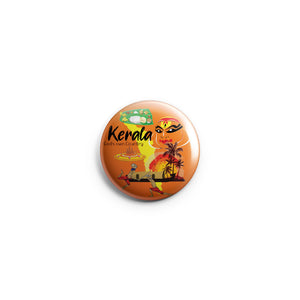 AVI Orange Fridge Magnet Regular Size 58mm Kerala God's Own Country Design MR8002446