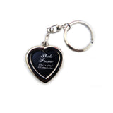 Techpro Valentines'day Love Metal Heart Photo Frame Multi-Colour Keychain Gift For Couples