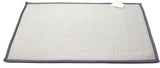 Attractive button design Grey doormat with anti-slip back FFM00062