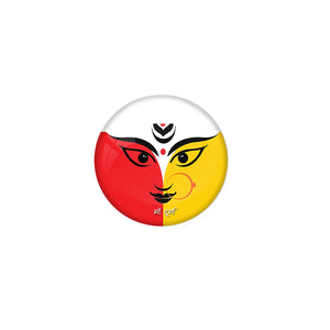 AVI Pin Badges Multi with Hindu God Dasara Durga Pooja Durga maa Design Regular Size 58mm R8000190