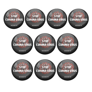Stop Corona awareness Badge R8000933 x 10