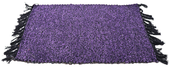 Double sided Plain Fabric Violet Design 24 x 16 inches doormat FFM00002