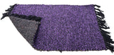 Double sided Plain Fabric Violet Design 24 x 16 inches doormat FFM00002