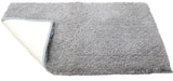 Large size Grey fabric doormat with antislip back (36 x 19 inches)