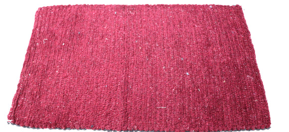 Maroon and grey Reversible dual color doormat (27 x16 inches) FFM00041