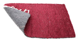 Maroon and grey Reversible dual color doormat (27 x16 inches) FFM00041
