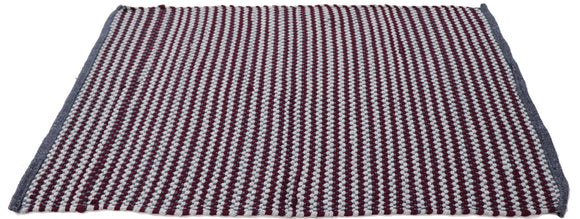 Large size Maroon with Grey Color Fabric Door Mat 36 x 24 inches FFM00026