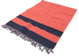 AVI Lifestyle Cotton Yoga mat  (72x30) Brown and Black stripes