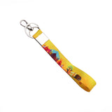 AVI Small Size Fabric ID tag type Keychain Yellow with India monuments design R1403059