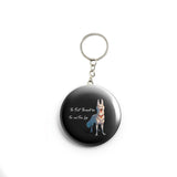 AVI Black Keychain Metal Fur and four legs dog quote for pet lovers Design R7000027