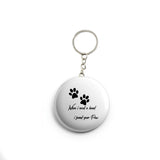 AVI White Keychain Metal Paws design for pet lovers Design R7000029