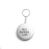 AVI  White best brother ever Keychain with bottle opener back Regular Size Metal 58mm R7002000