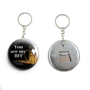 AVI Black Beer friends forever Keychain Regular Size Metal 58mm R7002005