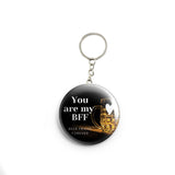 AVI Black Beer friends forever Keychain Regular Size Metal 58mm R7002005