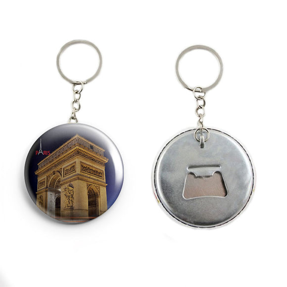 AVI  Blue Arc de Triomphe Paris France Keychain Regular Size Metal 58mm R7002032