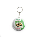 AVI White Masala Dosa is potato wrapped in love Keychain Regular Size Metal 58mm R7002046