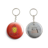 AVI Orange Leo Zodiac sign with traits Red Keychain Regular Size Metal 58mm R7002065