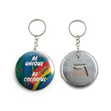 AVI Multicolor Be Unique Be Colorful Keychain Regular Size Metal 58mm R7002096