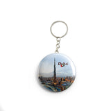 AVI Blue Burj Khalifa Dubai UAE Travel Souvenir  Keychain Regular Size Metal 58mm R7002213