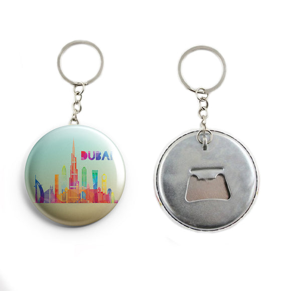 AVI Blue Dubai UAE Travel Souvenir  Keychain Regular Size Metal 58mm R7002214