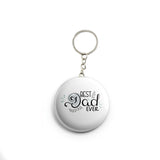 AVI White Best Dad Ever Keychain Regular Size Metal 58mm R7002248