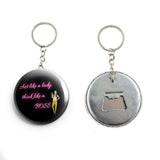 AVI Act like a lady think like a boss attitude Quote Keychain Regular Size Metal 58mm R7002274