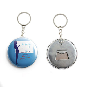 AVI Divas don't do drama attitude Quote Keychain Regular Size Metal 58mm R7002276