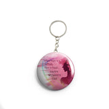 AVI  Pink Women's day wish Quote  Keychain Regular Size Metal 58mm R7002343