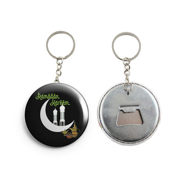 AVI  Black Ramadan Kareem Keychain Regular Size Metal 58mm R7002367