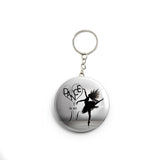 AVI Grey Dance is an art for dancer quote Keychain Regular Size Metal 58mm R7002374