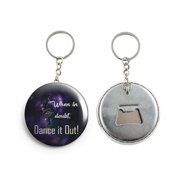 AVI Blue Dance quote for dancer Keychain Regular Size Metal 58mm R7002378