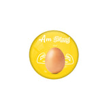 AVI Pin Badges with Multicolor Food Lovers " I Am Strong Egg" Badge Design