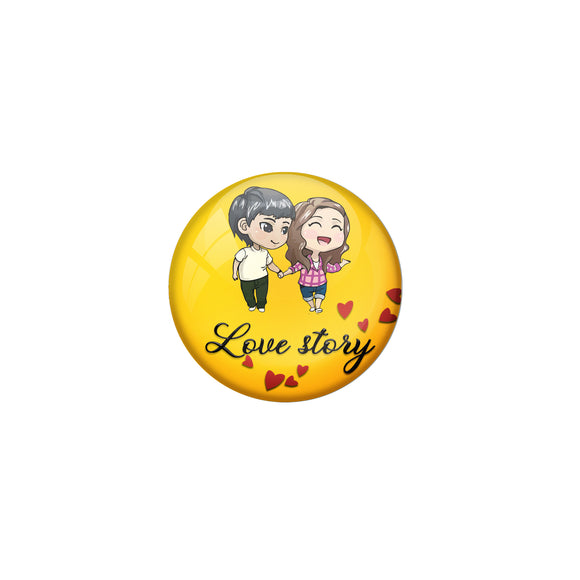 Love Story Single magnet Badge