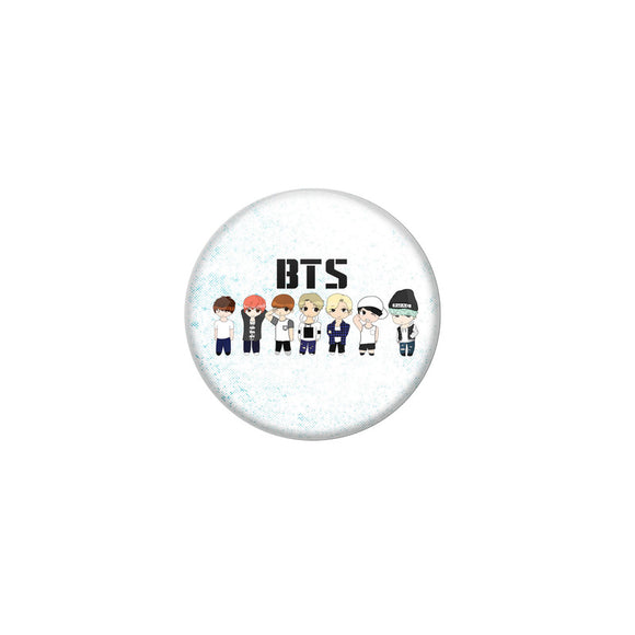 AVI White Colour Metal Fridge Magnet BTS Team Design