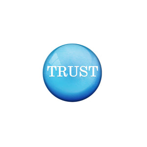 AVI Blue Colour Metal Badge Trust