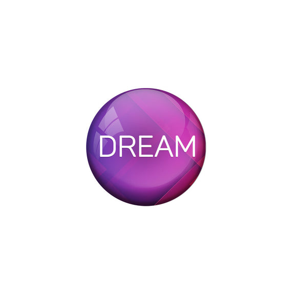 AVI Violet Colour Metal Badge Dream With Glossy Finish Design