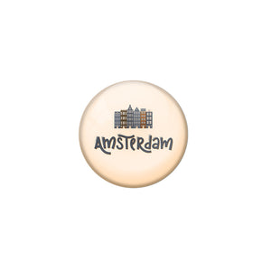AVI Grey Colour Metal Badge Amsterdam
