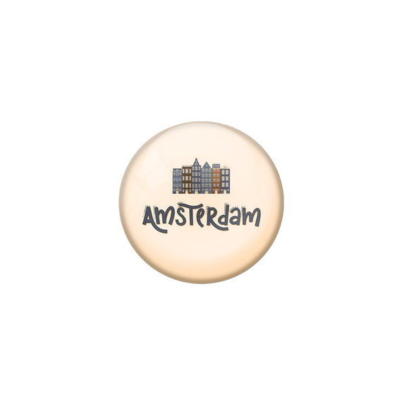 AVI Grey Colour Fridge Magnet Amsterdam