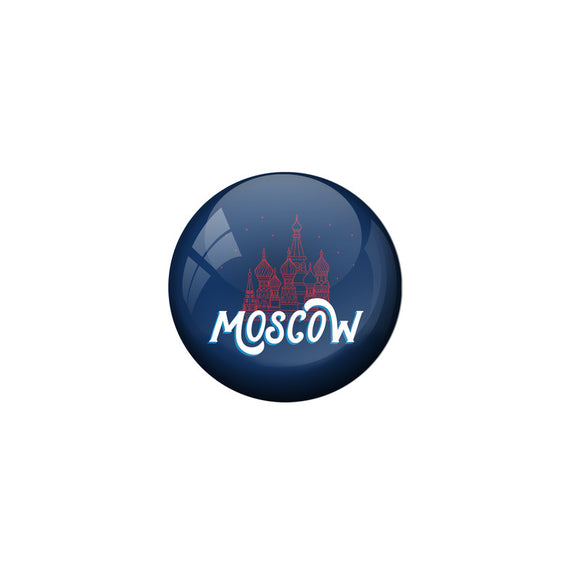 AVI Blue Colour Metal Badge Moscow