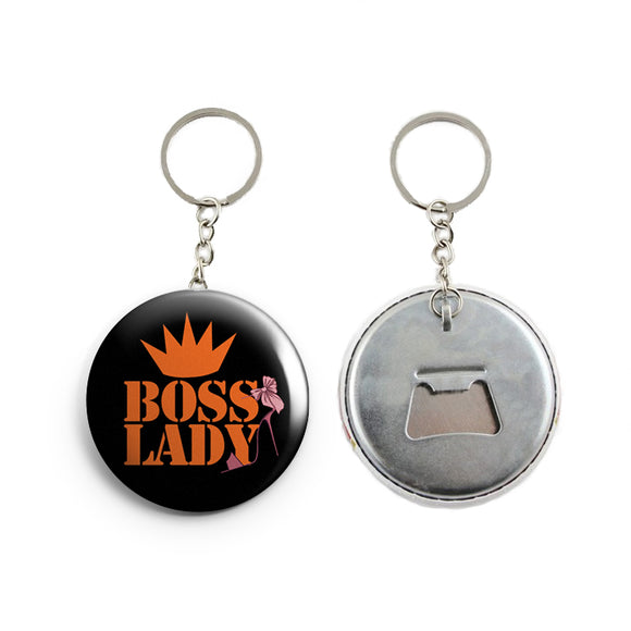 AVI 58mm Regular Size Boss Lady attitude or women Metal  Keychain R7002247