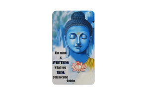 AVI Rectangular Fridge Magnet Blue Buddha Wisdom Quote RFM00009