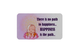 AVI Rectangular Fridge Magnet Pink Cute Buddha Happiness Wisdom Quote RFM00010