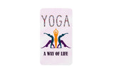 AVI Rectangular Fridge Magnet Pink Yoga a Way of Life Quote RFM00011