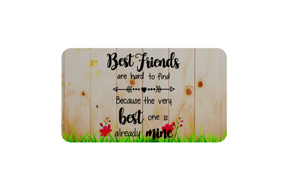 AVI Rectangular Fridge Magnet Beige Best Friend  friendship Quote RFM00017