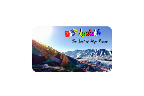 AVI Rectangular Fridge Magnet Multicolor Ladakh India Travel souvenir scenery RFM00037